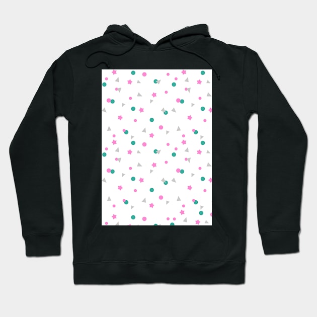 Small Colorful Shapes Hoodie by Islanr